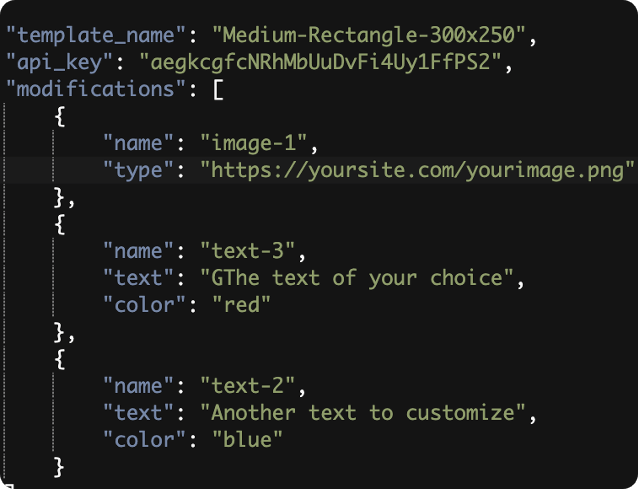 Pixelixe JSON to Image API